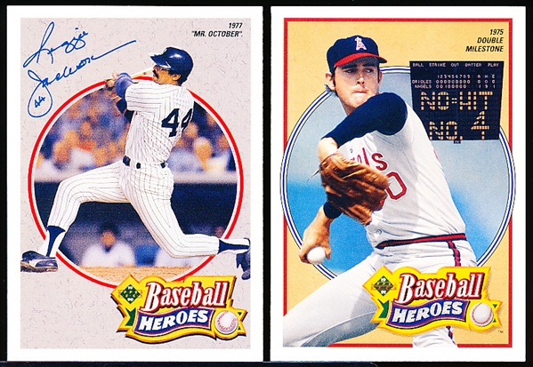 1990-’93 Upper Deck “Baseball Heroes” Complete Insert Sets of 10 Cards- 6 Diff. Sets