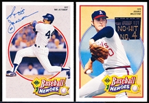 1990-’93 Upper Deck “Baseball Heroes” Complete Insert Sets of 10 Cards- 6 Diff. Sets