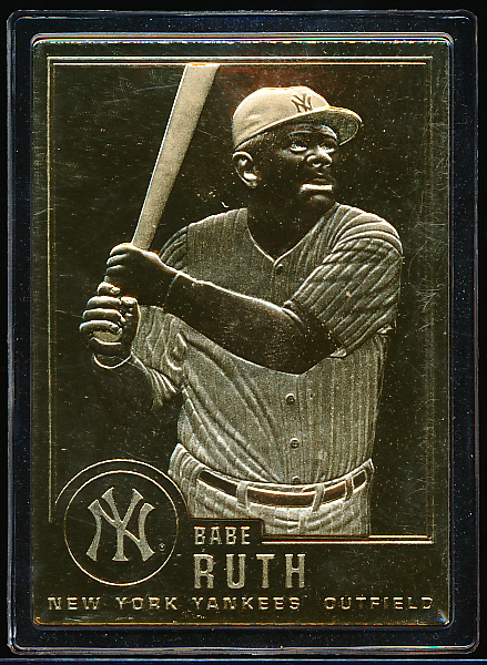 baseball card, Other, A Babe Ruth Gold Card