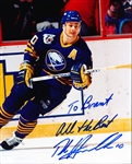 Dale Hawerchuk Autographed Buffalo Sabers Hockey 8” x 10” Color Photo- CAS Certified