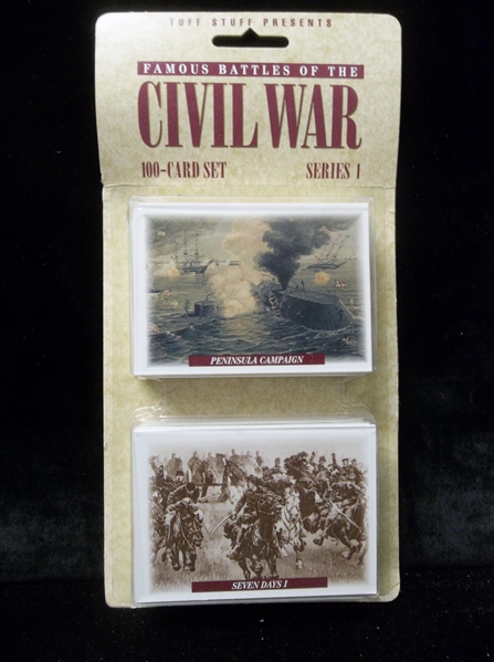 1991 Tuff Stuff. “Famous Battles of the Civil War” Factory Set of 100