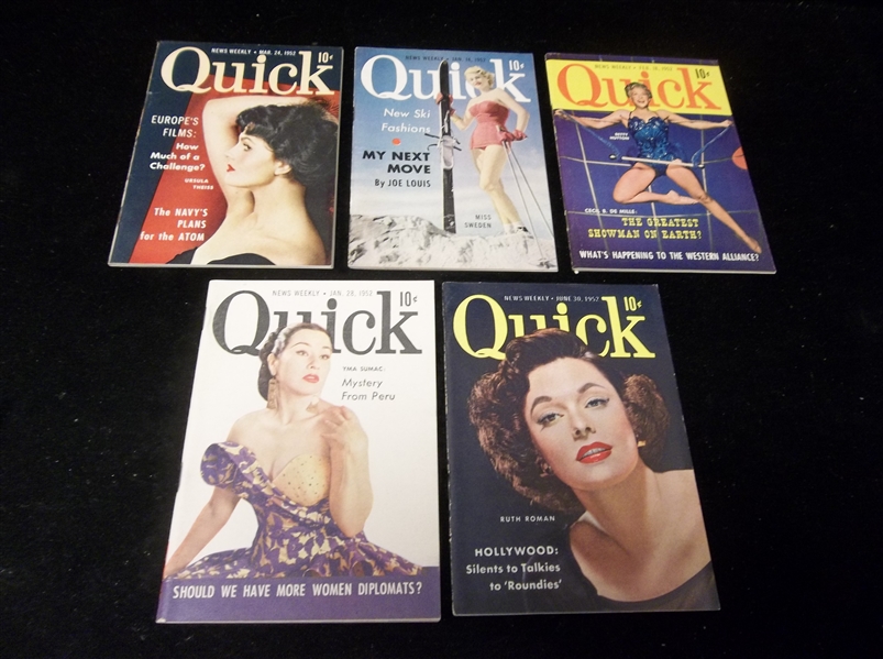 1952 Quick Magazine- 5 Diff. Covers