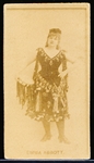 Late 1800’s Sweet Caporal Cigarette Actress/Model Emma Abbott 1-7/16” x 2-5/8” Card- Ad Back