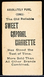 Late 1800’s Sweet Caporal Cigarette Actress/Model Emma Abbott 1-7/16” x 2-5/8” Card- Ad Back