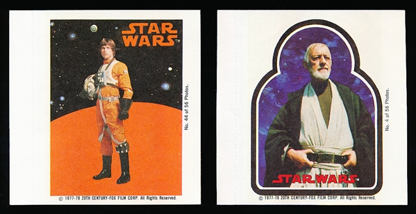 1978 Topps Star Wars Sugar Free Gum Pin-Up Non-Sports Set of 56 Wrappers