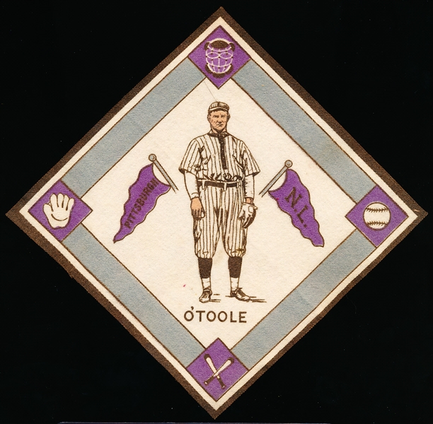 1914 B18 Baseball Blanket- Marty O’Toole, Pittsburgh NL- Purple Pennants