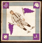 1914 B18 Baseball Blanket- Jim Viox, Pittsburgh NL- Purple Pennants