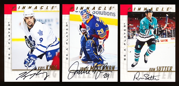 1997-98 Be-A-Player Hockey Certified Autographs- 7 Diff