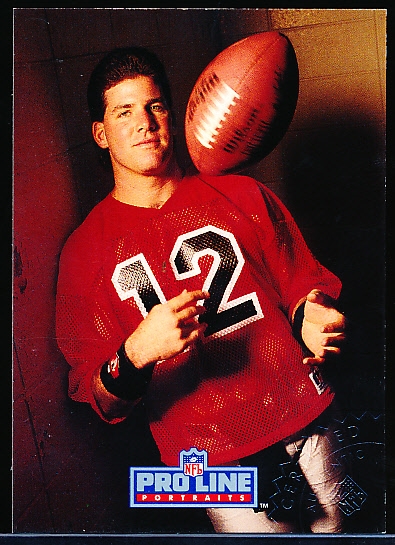 1991 Pro Line Portraits Football- “Autographs”- Chris Miller, Falcons