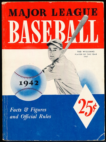 Lot Detail - 1942 Whitman- Major League Baseball 1942 Guide- Ted ...