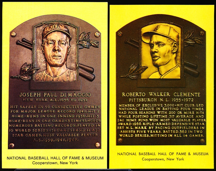 Baseball Hall of Fame Yellow Plaque Postcards- 50 Diff.