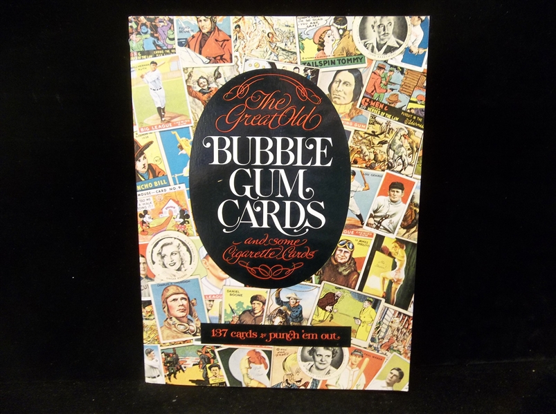 1977 Nostalgia Press, Inc.- “The Great Old Bubble Gum Cards” Perforated Reprint Cards Book- 137 Cards