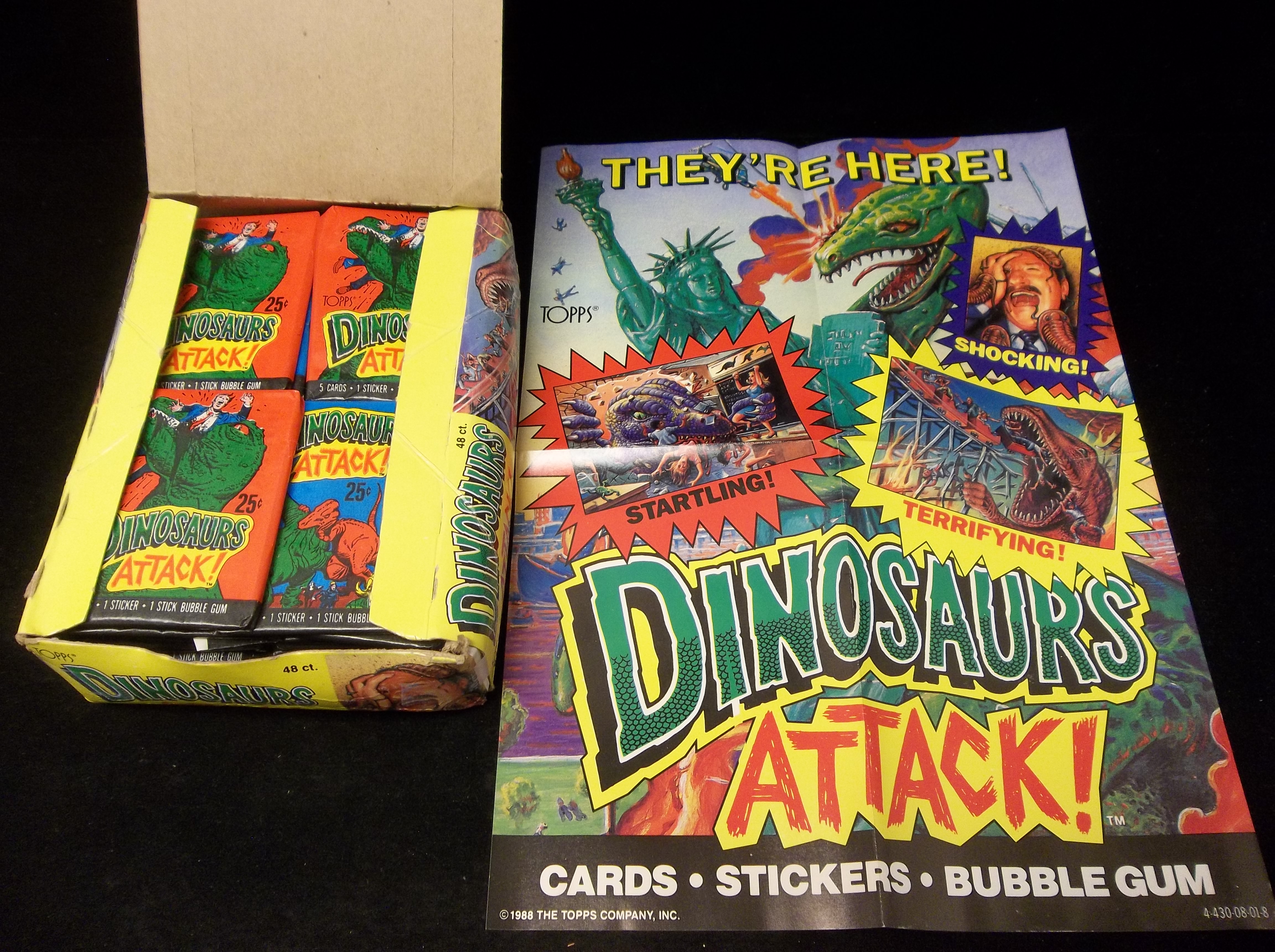 Lot Detail - 1988 Topps “Dinosaurs Attack!”- 40 Unopened Wax Packs