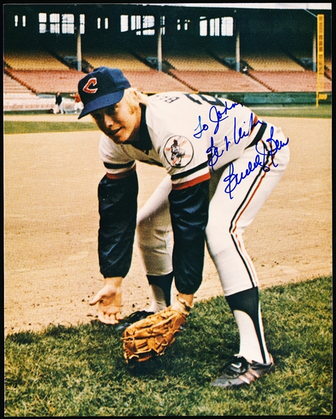 Buddy Bell Autographed Cleveland Indians MLB Color 8” x 10” Photo