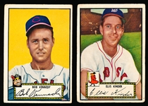 1952 Topps Baseball- 2 Diff