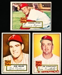 1952 Topps Baseball- 3 Diff Phillies