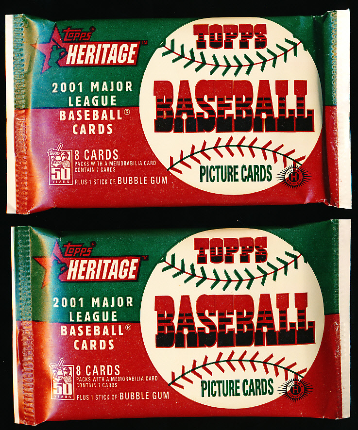 Lot Detail 2001 Topps Heritage Bsbl. 3 Unopened Packs