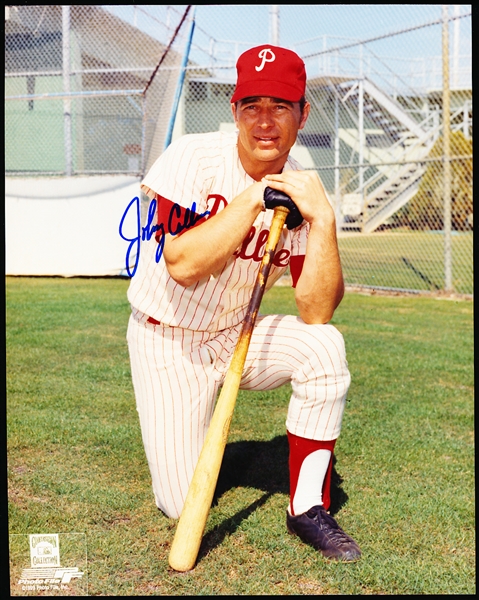 Johnny Callison Autographed Philadelphia Phillies MLB Color 8” x 10” Photo