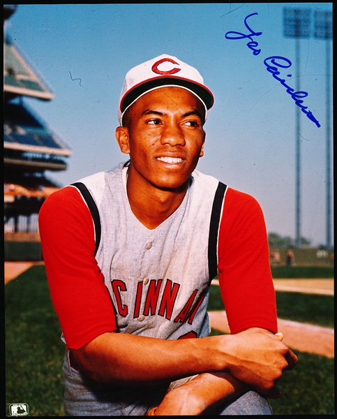 Leo “Chico” Cardenas Autographed Cincinnati Reds MLB Color 8” x 10” Photo