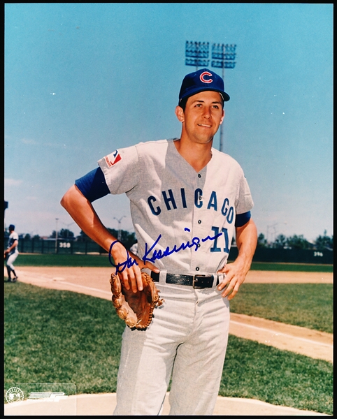 Don Kessinger Autographed Chicago Cubs MLB Color 8” x 10” Photo