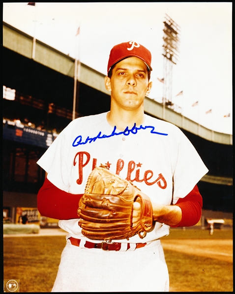 Art Mahaffey Autographed Philadelphia Phillies MLB Color 8” x 10” Photo