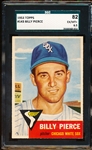 1953 Topps Baseball- #143 Billy Pierce, White Sox- SGC 82 (Ex/Mt+ 6.5)