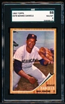 1962 Topps Baseball- #378 Bennie Daniels, Wash- SGC 88 (Nm-Mt 8)