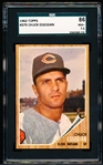 1962 Topps Baseball- #379 Chuck Essegian, Cleveland- SGC 86 (NM+ 7.5)