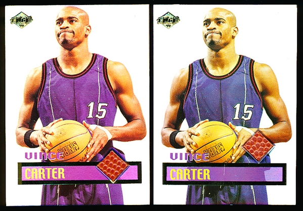 1999 Collector’s Edge Basketball– Authentic Game Ball Cards- 4 Cards