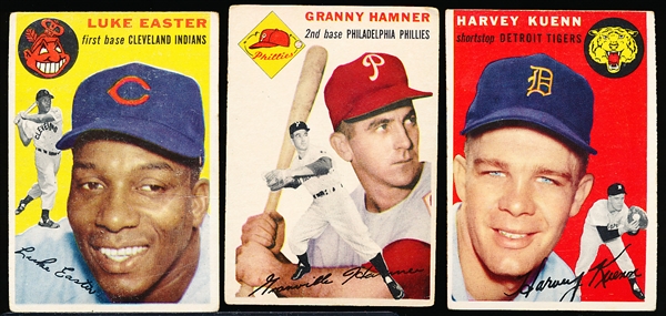 1954 Topps Baseball- 5 Cards