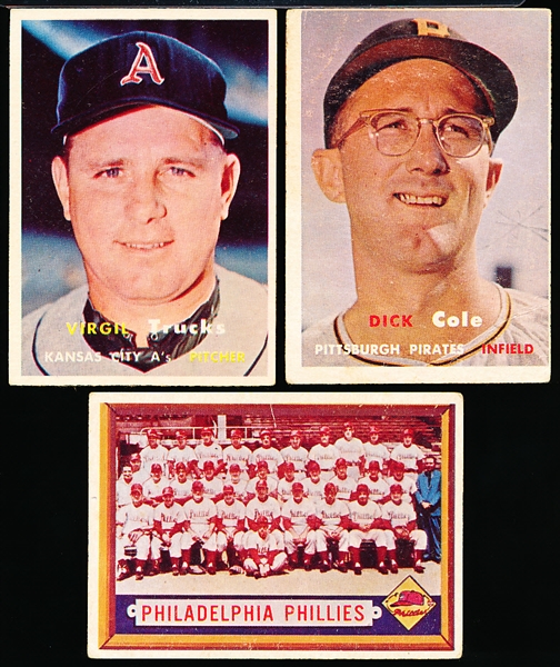 1957 Topps Bb- 6 Cards