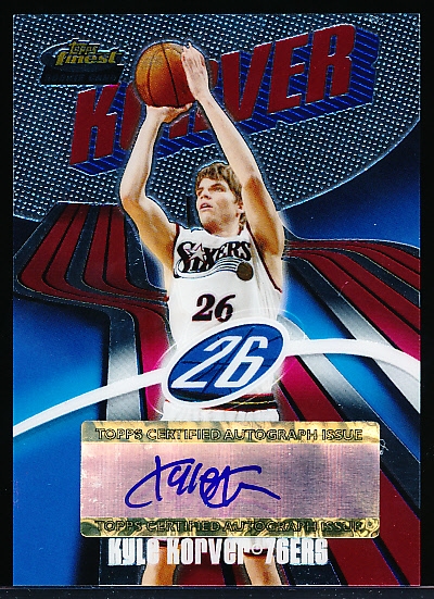 2003-04 Finest Basketball- #155 Kyle Korver AU RC, 76ers