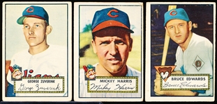 1952 Topps Bb- 4 Diff