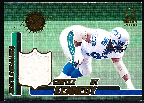 Lot Detail - 2000 Pacific Omega Ftbl.- “Game-Worn Jerseys”- #10 Cortez  Kennedy, Seahawks