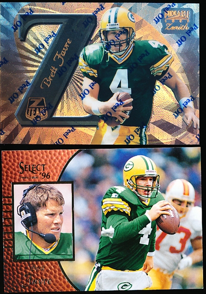 Brett Favre Promo/Sample Cards- 7 Diff.