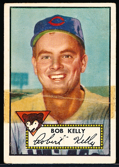 1952 Topps Baseball Hi#- #348 Bob Kelly, Cubs