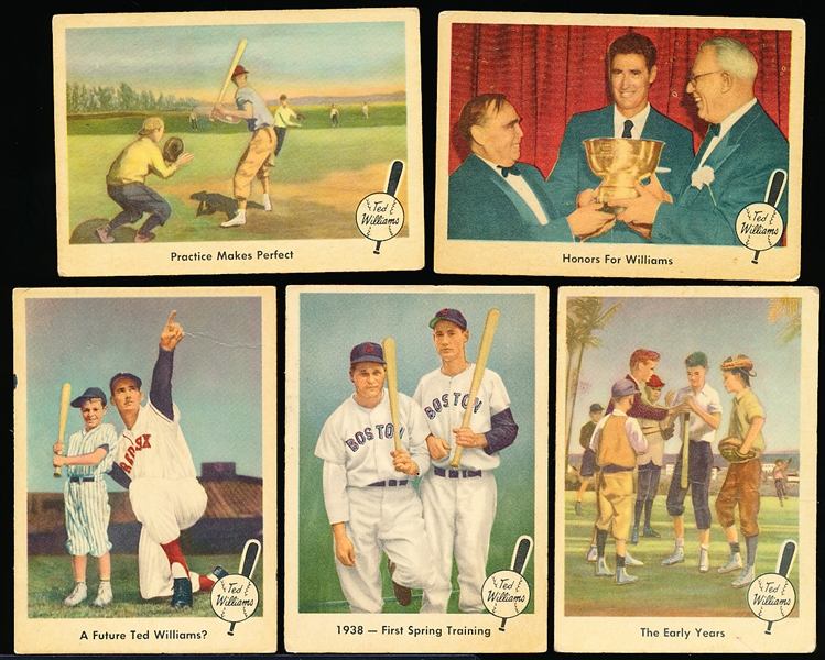 Lot Detail 1959 Fleer Ted Williams Bb 5 Diff