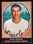 1958 Hires Baseball- No Tab- #32 Willie Miranda, Orioles