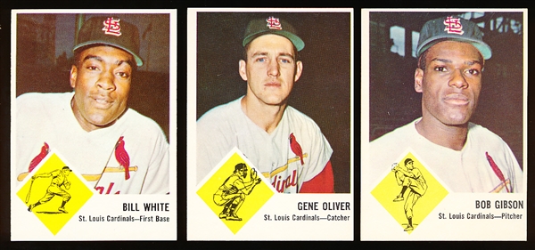 Lot Detail - 1963 Fleer Bb- 4 Diff Cardinals