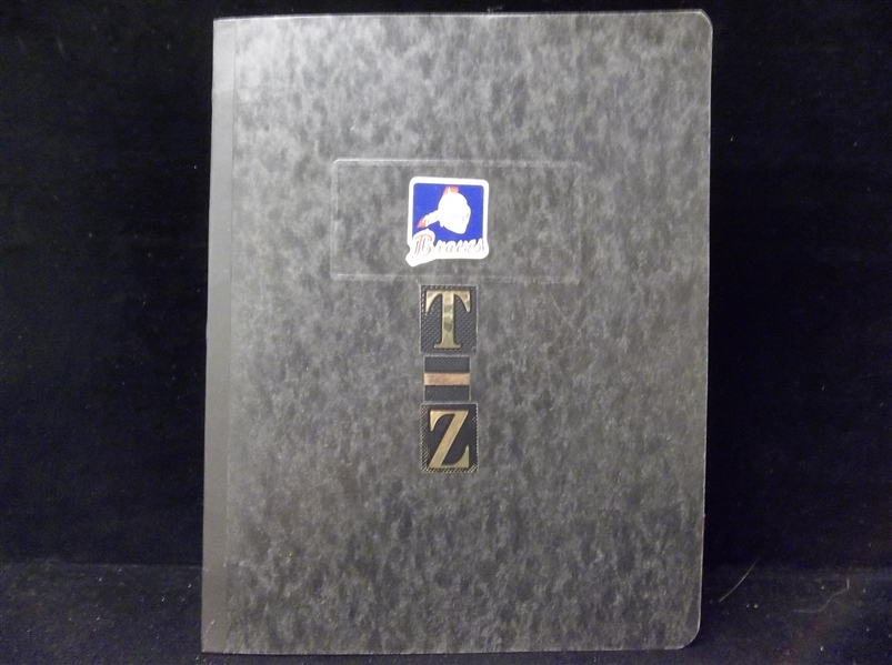 Atlanta/ Boston/ Milwaukee Braves Scrapbook- Letters T-Z