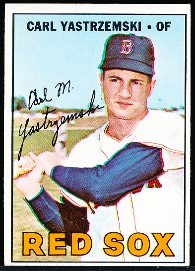 1967 Topps Bb- #355 Carl Yastrzemski, Red Sox