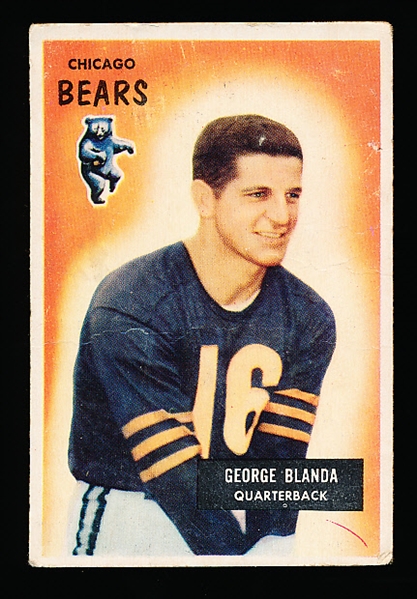 1955 Bowman Fb- #62 George Blanda, Bears