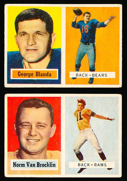 1957 Topps Football- 2 Cards