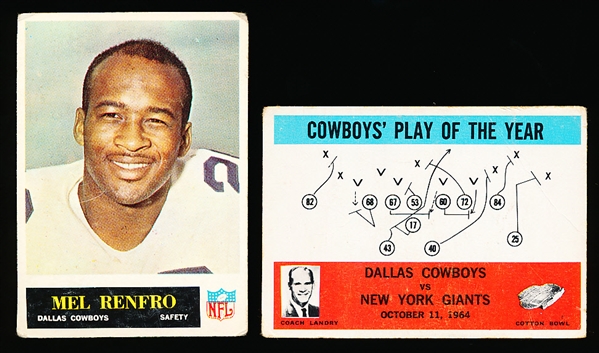 1965 Philly Fb- Two Dallas Cowboys