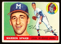 1955 Topps Bb- #31 Warren Spahn, Braves