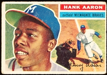 1956 Topps Bb- #31 Hank Aaron, Braves