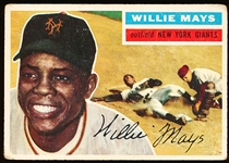 1956 Topps Bb- #130 Willie Mays, Giants