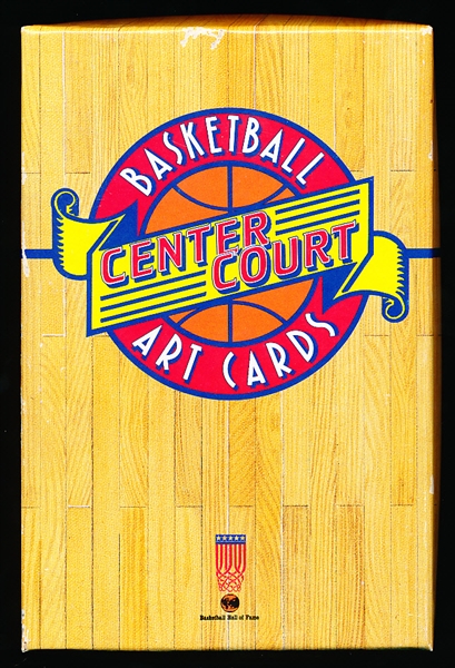 1992-93 Capital Cards “Center Court” Basketball Complete Factory Boxed Set of 53 with Signed Mikan #1 Card! Set #2223/10,000