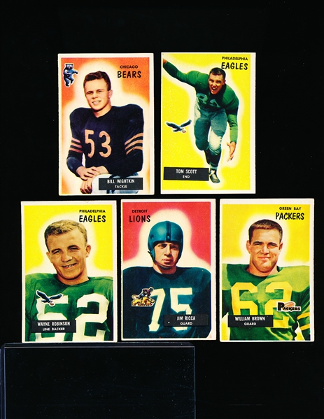 1955 Bowman Football- 10 Diff