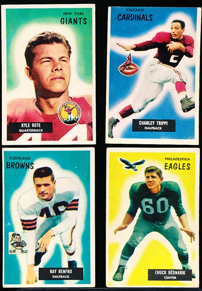 1955 Bowman Football- 4 Diff